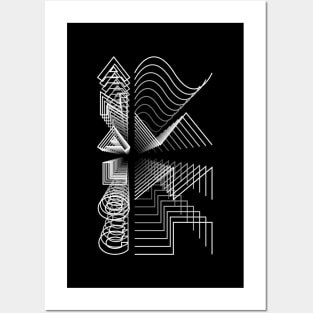 Analog Waveform Audio Digital Design Modular Gift Posters and Art